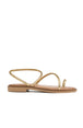GOLD LEATHER/METAL STRAP