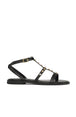 BLACK LEATHER/STONES