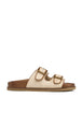 CAMEL LEATHER/ RAFFIA